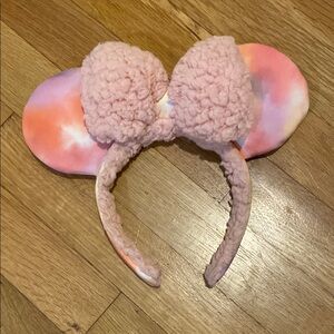 Disney Mouse Ears - Pink and Orange Tie-Dye Ear Headband